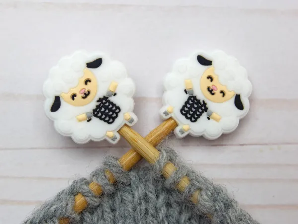 Stitch Stoppers Small Hole Knitting Sheep from Fox & Pine Stitches 2/package